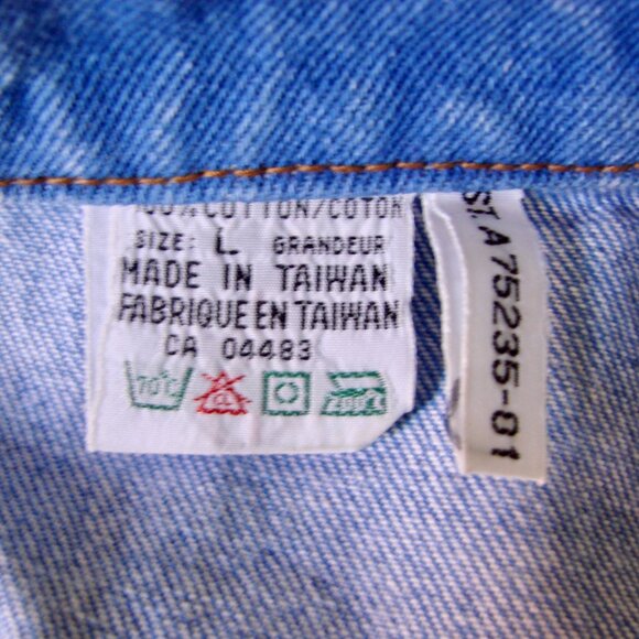 Vintage 80s 90s L.A. Blues Denim Jean Jacket Size Large - Picture 3 of 14